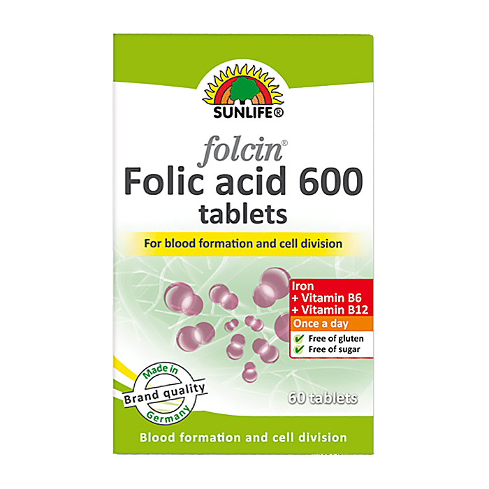 قرص فولسین اسید 600