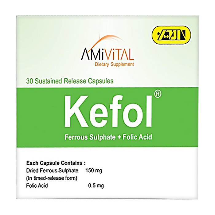 کپسول کفول(فروس سولفات+ فولیک اسید)