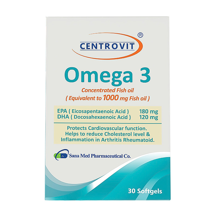 مکمل|کپسول نرم امگا 3 سنتروویت 1000 میلی گرمی