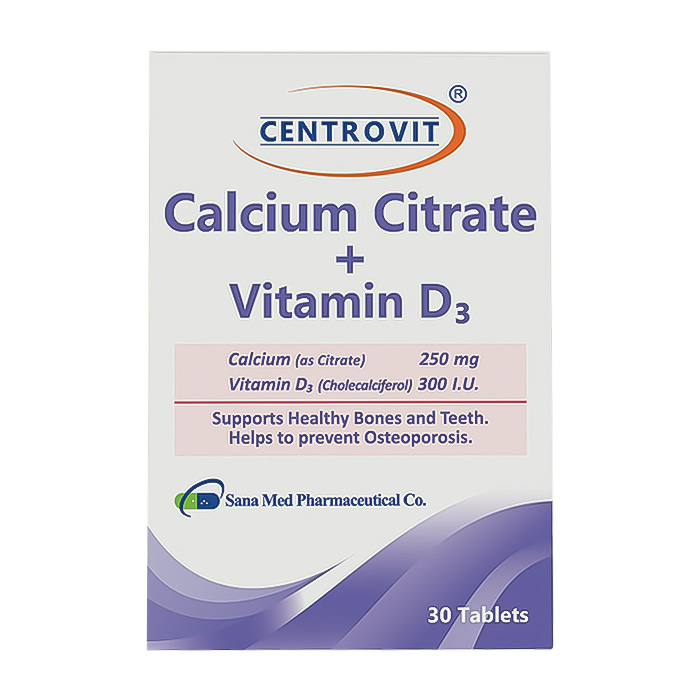 مکمل|قرص کلسیم سیترات و ویتامین د3